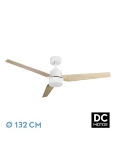 Ventilador DC CAPTUS 22W Blanco 3ASPAS Blanco/Haya