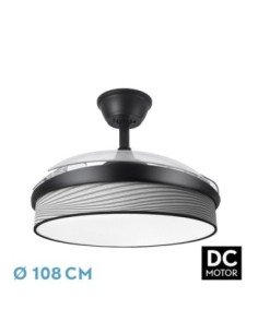 Ventilador DC MODA 72W Negro/SURCO Gris 108D