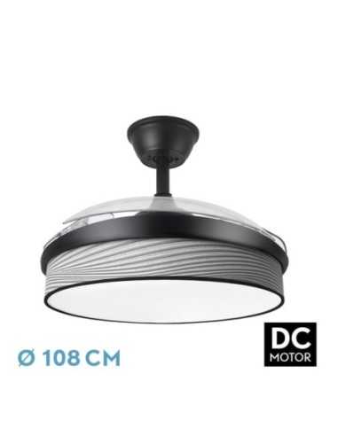 Ventilador DC MODA 72W Negro/SURCO Gris 108D