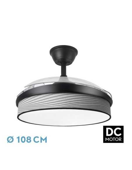 Ventilador DC MODA 72W Negro/SURCO Gris 108D