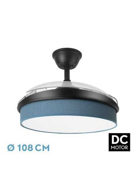 Ventilador DC MODA 72W Negro/AZUL 108D 3ASPAS