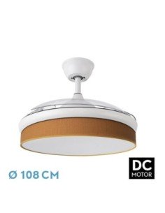Ventilador DC MODA 72W Blanco/NARANJA 108D 3ASPAS