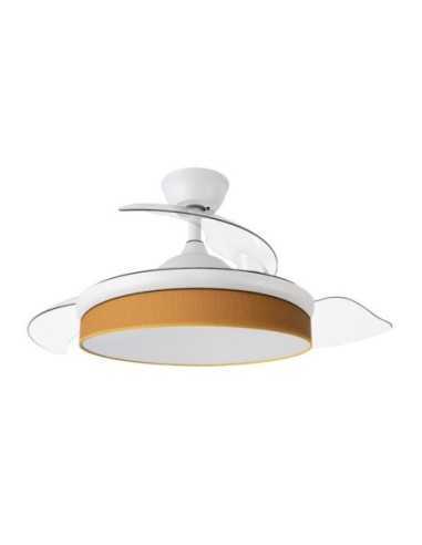 Ventilador DC MODA 72W Blanco/NARANJA 108D 3ASPAS