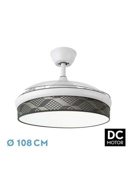 Ventilador DC MODA 72W Blanco/TETRIS Gris 108D