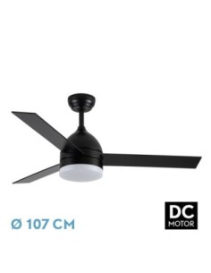 Ventilador DC LEGIO 26W Negro 3ASPAS Negro/ROBLE 2