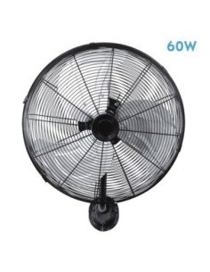 Ventilador de Pared ARRECIFE 60W Negro/PLATA 40D
