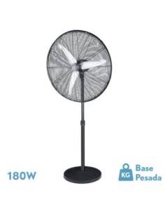Ventilador de Pie ALARCON 180W Negro 3VEL 65D