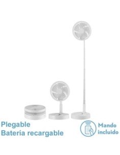 Ventilador DC PORTATIL GALAN Blanco 10W 3VEL