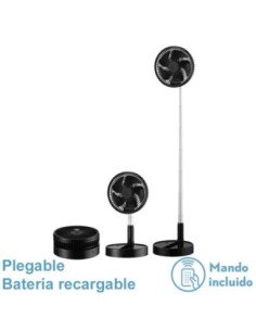 Ventilador DC PORTATIL GALAN Negro 10W 3VEL BATERIA