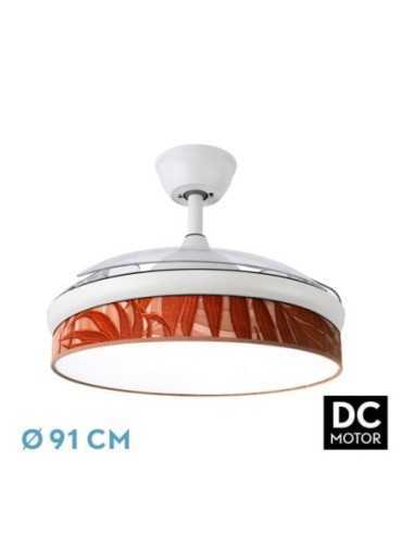 Ventilador DC MODA 72W Blanco/HOJA CALDERA 91D