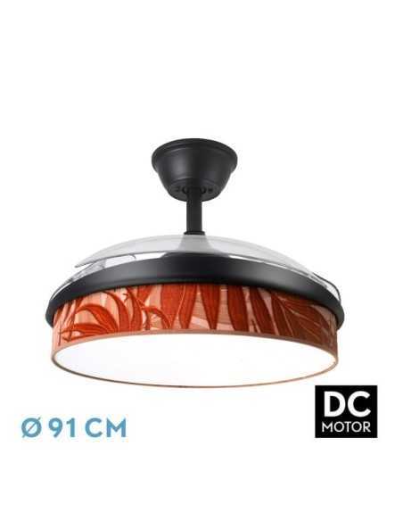Ventilador DC MODA 72W Negro/HOJA CALDERA 91D