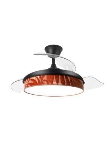 Ventilador DC MODA 72W Negro/HOJA CALDERA 91D