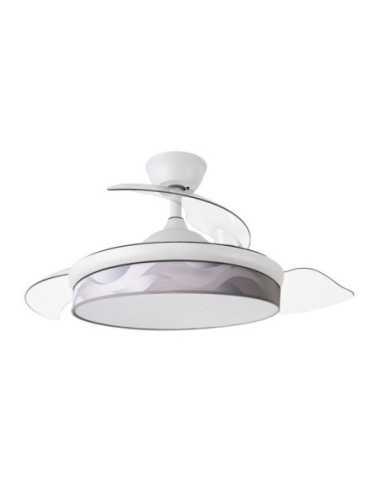 Ventilador DC MODA 72W Blanco/OLA Gris 91D 3ASPAS