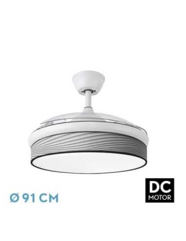Ventilador DC MODA 72W Blanco/SURCO Gris 91D