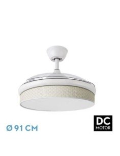 Ventilador DC MODA 72W Blanco/CAÑIZO Blanco 91D