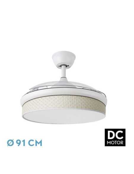 Ventilador DC MODA 72W Blanco/CAÑIZO Blanco 91D