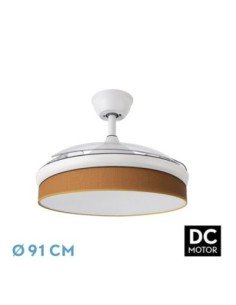 Ventilador DC MODA 72W Blanco/NARANJA 91D 3ASPAS