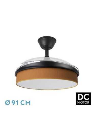 Ventilador DC MODA 72W Negro/NARANJA 91D 3ASPAS