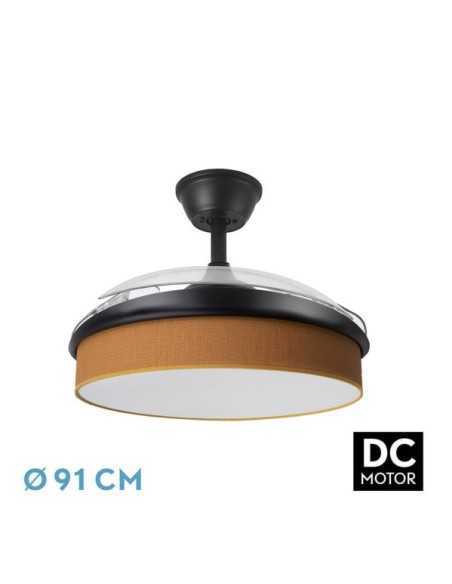 Ventilador DC MODA 72W Negro/NARANJA 91D 3ASPAS