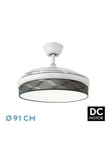 Ventilador DC MODA 72W BLANC/TETRIS Gris 91D