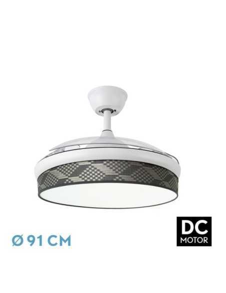 Ventilador DC MODA 72W BLANC/TETRIS Gris 91D