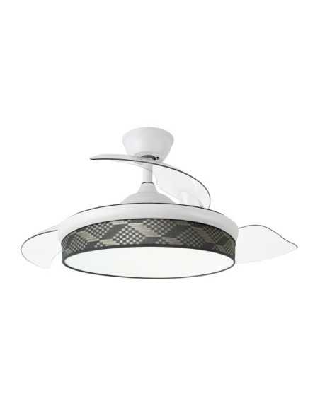 Ventilador DC MODA 72W BLANC/TETRIS Gris 91D