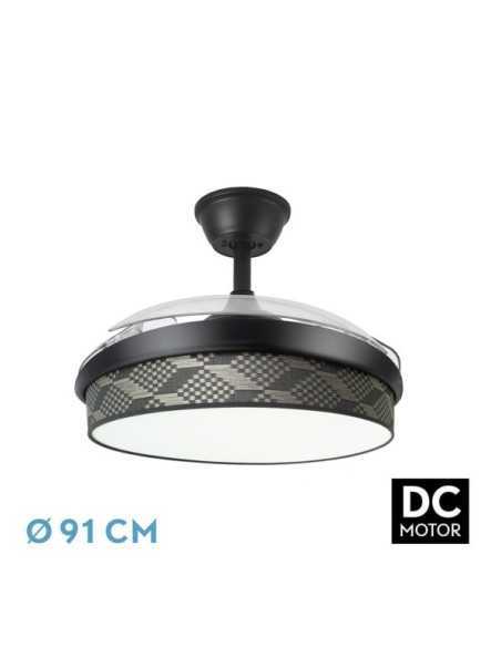 Ventilador DC MODA 72W Negro/TETRIS Gris 91D
