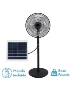 Ventilador de Pie SOLAR RIALTO Negro 30W 3VEL