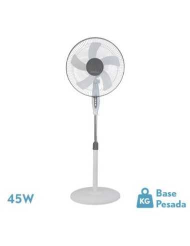 Ventilador de Pie BELMONTE Blanco/Gris 3 VEL.45W
