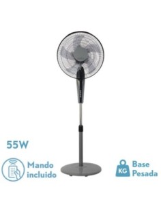 Ventilador de Pie BORLON Negro/Gris 3 VEL.55W