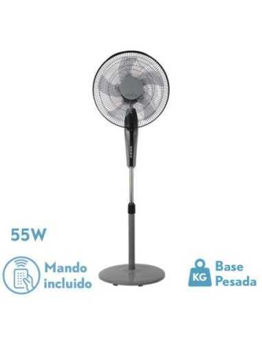Ventilador de Pie BORLON Negro/Gris 3 VEL.55W
