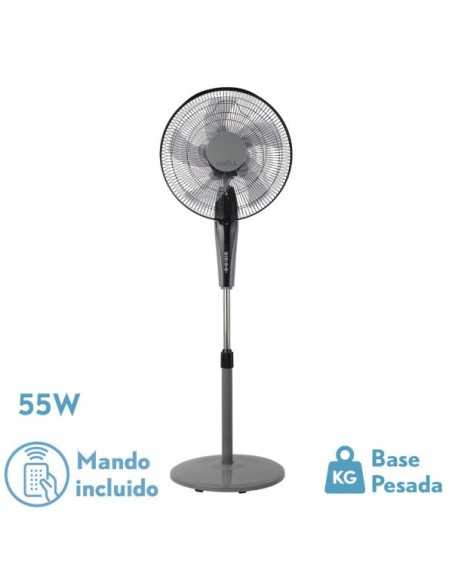 Ventilador de Pie BORLON Negro/Gris 3 VEL.55W