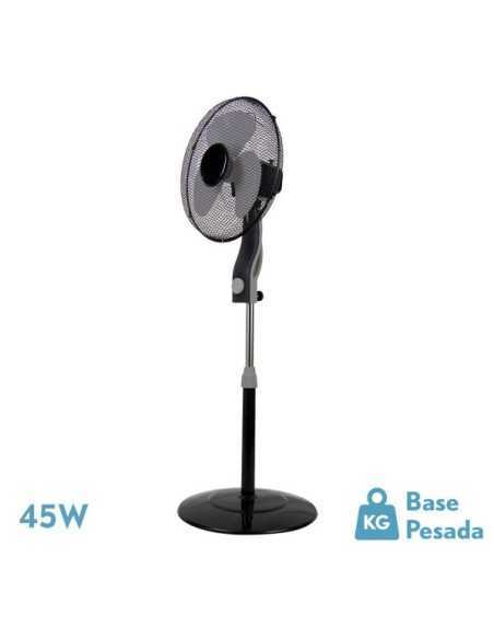 Ventilador de Pie MAGICO NEGR/Gris 3 VEL.45W