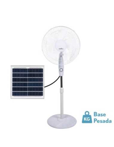 Ventilador de Pie SOLAR FRONTERA Blanco 20W 3VEL
