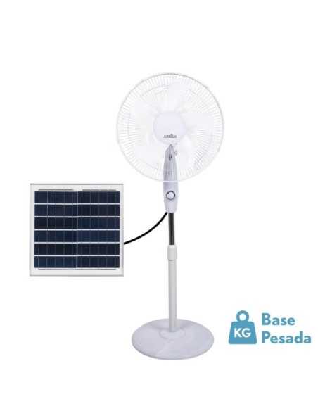 Ventilador de Pie SOLAR FRONTERA Blanco 20W 3VEL