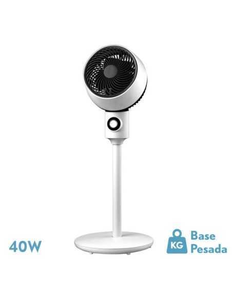 Ventilador de Pie OZONO Blanco/Negro 3 VEL.40W