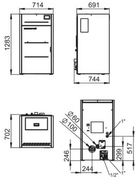 Caldera De Pellet BRONPI Hydrotex 23 Kw BROH | Hogar Cahersa