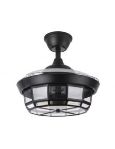 Ventilador DC TORNADO Negro 3XE27 91D 3ASPAS 2