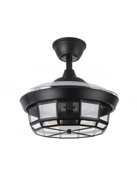 Ventilador DC TORNADO Negro 3XE27 91D 3ASPAS