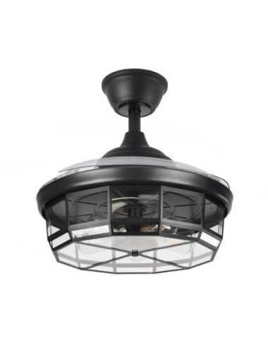 Ventilador DC TORNADO Negro 5XE27 107D 3ASPAS