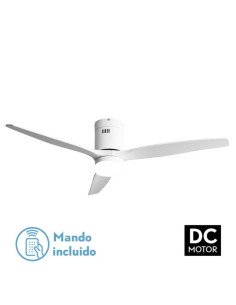 Ventilador 20W DC AGUILON Blanco 3 ASPAS BLANCAS 6 VELOCIDADES C/REMOTO
