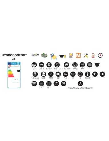 Caldera De Pellet BRONPI Hydroconfort 23 Kw | Hogar Cahersa