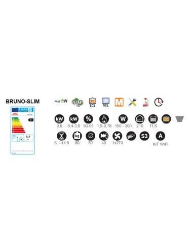 Estufa De Pellet Insertable BRONPI Bruno Sli | Hogar Cahersa