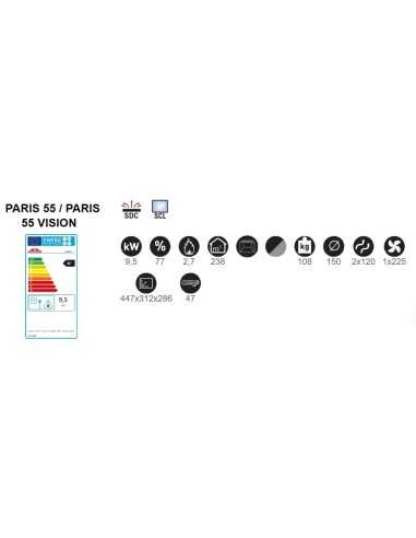 Estufa De Leña Insertable BRONPI Paris-visio | Hogar Cahersa