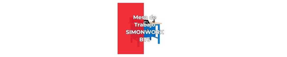 Mesa de trabajo SIMONWORK BT6 | Banco metálico Simonrack profesional