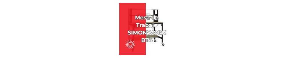 Mesa de trabajo SIMONWORK BT4 | Banco metálico compacto Simonrack sin tornillos