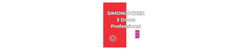 SIMONLOCKER 3 Doors Professional | Taquilla metálica triple Simonrack sin tornillos
