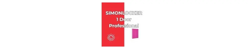 SIMONLOCKER 1 Door Professional | Taquilla metálica individual Simonrack sin tornillos